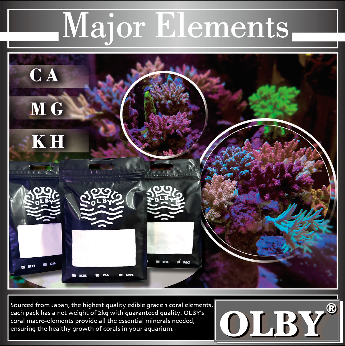 【日本食用1級速溶珊瑚巨量元素】Macro Elements